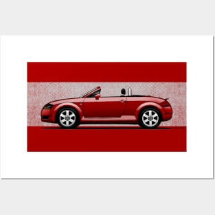 The masterpiece design german roadster drawing for medium and dark backgrounds Posters and Art